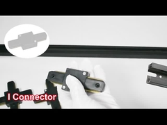 L'alluminio del binario del riflettore del negozio di vestiti di 2 cavi si è ispessito