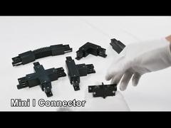 Sistema di binari per illuminazione a binario quadrato Sistema di binari per plafoniere a tre circuiti a 4 fili