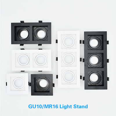 Messo 1 corredo d'accensione commerciale dell'alloggio della testa Mr16 LED di Head/2 Head/3