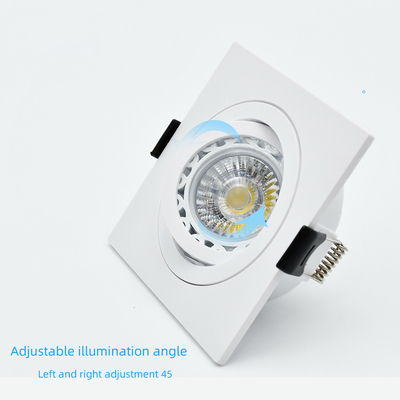 Supporto nero di plastica della lampada del soffitto di angolo Mr16 del riflettore del PC regolabile dell'alloggio