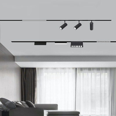 Luce magnetica astuta della pista del nero 48V del proiettore della luce della griglia per il salone