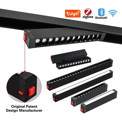 Nessuna luce principale Magnetico Traccia Superficie montata Traccia lineare 3000K 12W 24W Griglia luce