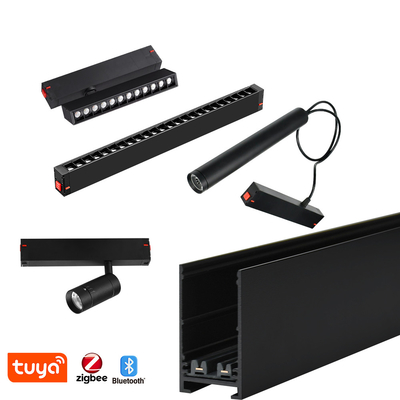 220V Magnetic Track Light Superficie incorporata montata Casa Soggiorno Camera da letto senza illuminazione principale