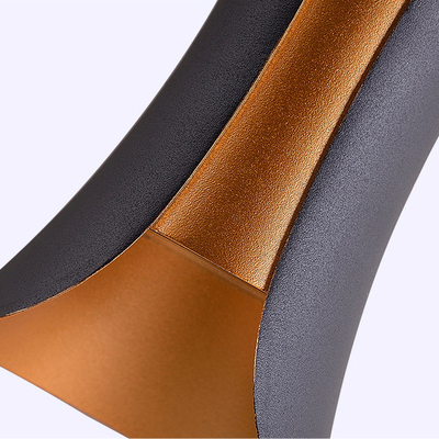 Il nero Cri80 6W Ip65 della sabbia impermeabile su e giù le lampade da parete principali luminose