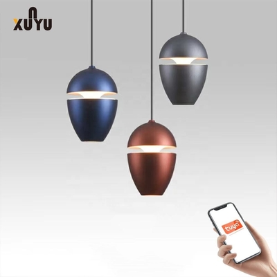 Tonalità di alluminio della luce 3000k-6000k del pendente della goccia di acqua della camera da letto 8W
