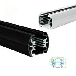 Circuito 43-34mm a quattro vie e tre delle ferrovie della pista del nero LED del ODM dell'OEM