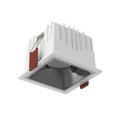 White Black Square COB Illuminazione dimmerabile Dissipazione del calore Downlight da incasso
