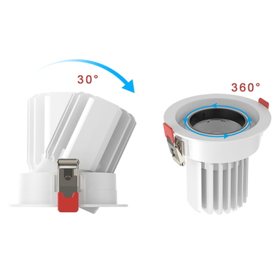 Colore bianco 12W 15W 24W 30W 35w Dimmerabile Bagno Downlights Angolo regolabile