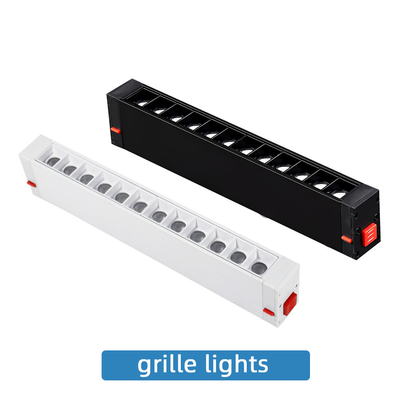 9w 18w LED Magnetic Track Light Frameless Lampada da incasso a griglia per soggiorno