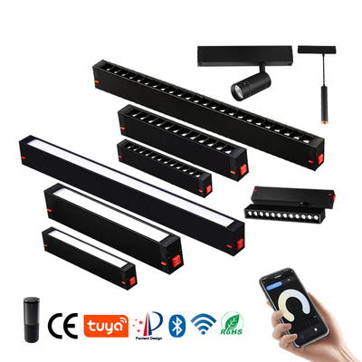 220v 9w 18w LED Magnetic Track Light Antiriflesso LED Lineare Spotlight
