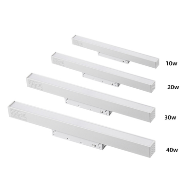 Hotel Villa 48V Magnetic Track Light 10w 20w 30w Illuminazione commerciale lineare bianca