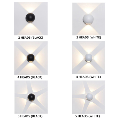 La palla creativa ha condotto multi all'aperto luminoso trasversale della lampada da parete intestato