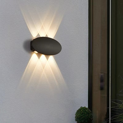 Lampada da parete impermeabile per esterni IP65 4W 6W 8W Lampada da parete con illuminazione su e giù