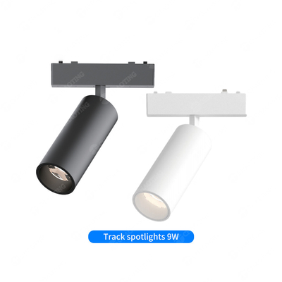 Superficie montata Ultra Thin 24V 48V Magnetic Track Light Spotlight ad angolo regolabile