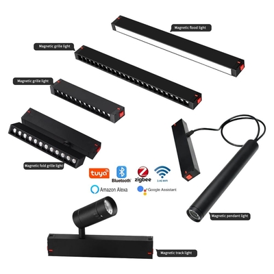 220V Alta tensione Magnetico Intelligente Dimming E Color COB lampadario