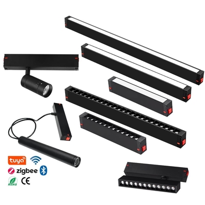 220V Home Dining Smart WiFi App Magnetic Tracking Liner Light Led Track Sistema di illuminazione lineare Magnetic Track Light