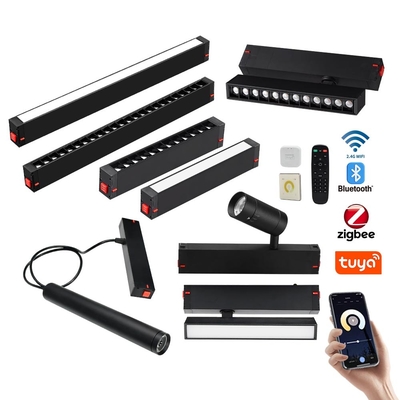 Ce Tuya Smart Manufacturer 220V Magnetic Track Lighting System Commercial Track Lighting Con Contattore Magnetico