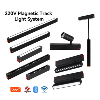 Luce a griglia pieghevole ad alta tensione a traccia magnetica COB OSRAM Chip Track Light