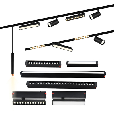 Nessuna luce principale Magnetic Track Light Home Decoration Commercial Lighting LED Surface Mounted Rail